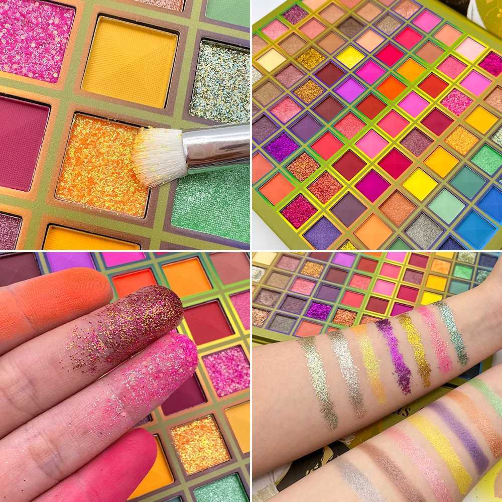 99 Color Eyeshadow lescent matte Glitter Eyeshadow Palette Multichrome waterproof eye cosmetics smudge-proof long-lasting maXJ241230