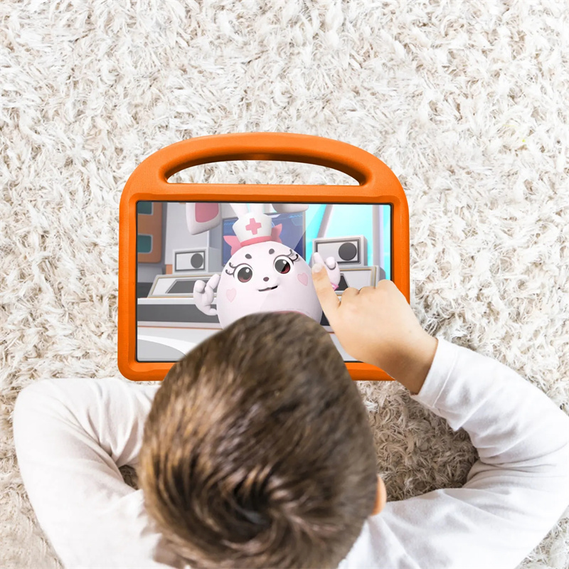 For iPad 10 .9 10.2 9.7 10th 9th 8th 7th 6th Pro 11 2024 Air 5 4 Kids Case Amazon Fire Max 11 HD10 Plus HD8 Plus Fire 11.5 Samsung A9 Plus Hand Holder