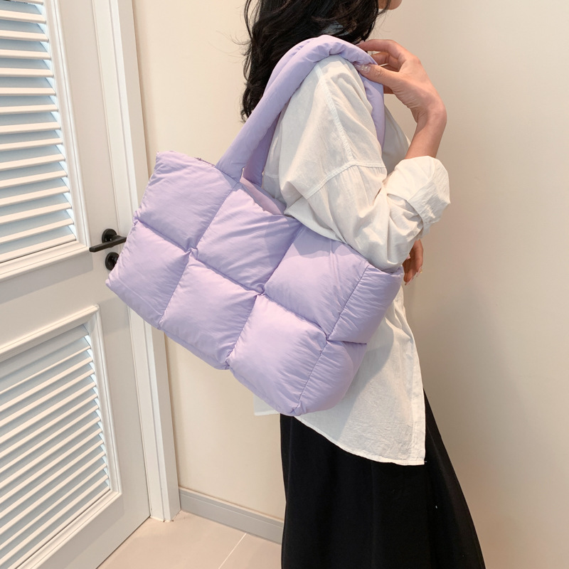 Large capacity cotton women's bag new trendy underarm shoulder bag casual portable cloud tote bag