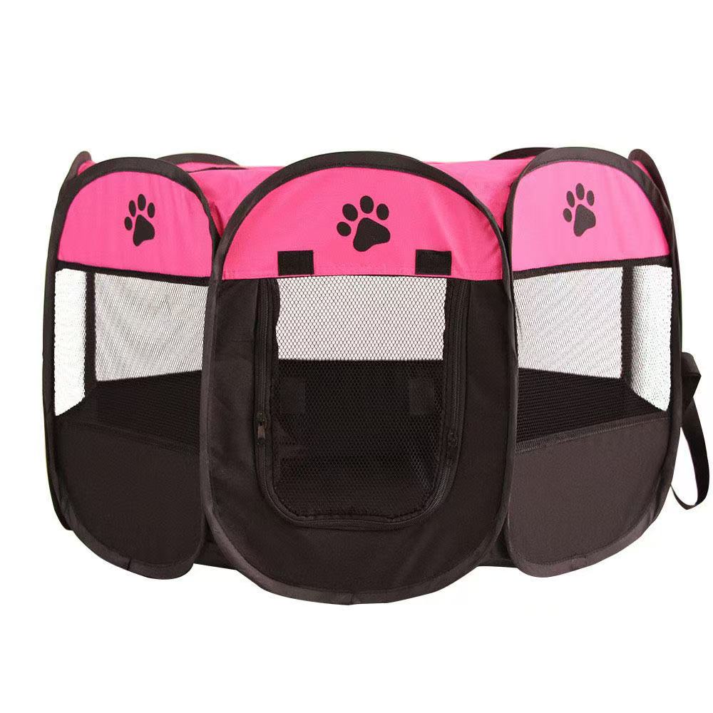Dog Fence, Cat Fence - Foldable Pet Game Fence with Portable Box, Portable Pet Tent Suitable for Indoor/Outdoor Use | Waterproof | Detachable Sunshade