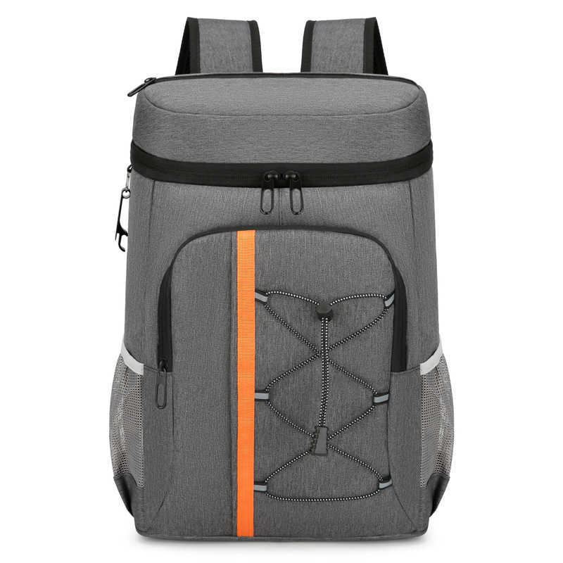 Insulated Bag Thickened Large Capacity Backpack Outdoor Picnic Portable Storage Bag Aluminum Foil Insulated Ice Pack travel bag Daypack 240920