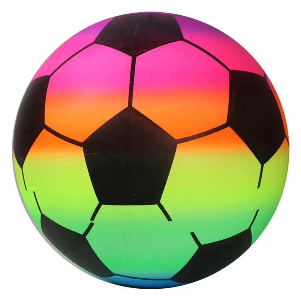 1 Pcs Rainbow Beach Ball Inflatable Summer Beach Ball Garden Game Beach Toy Swim Rainbow Volleyball Rubber Kids Net Pool B7O6XJ241230