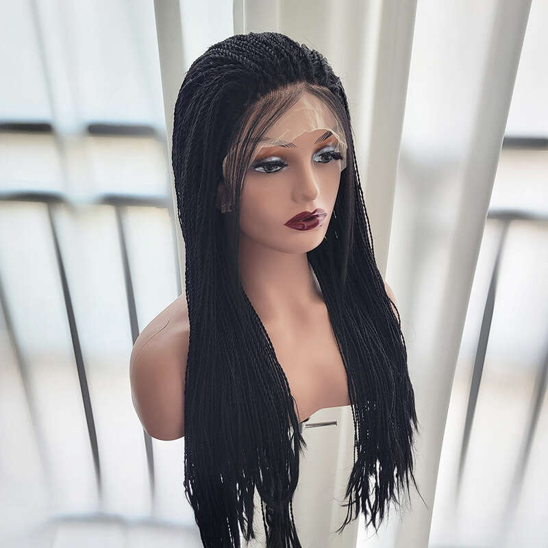Lace Front Wig Cover T Shape Two Strand Braided Wig Fashionable Women's Dirty Braid T-Shaped Front Lace Headband Kq2 Kq2