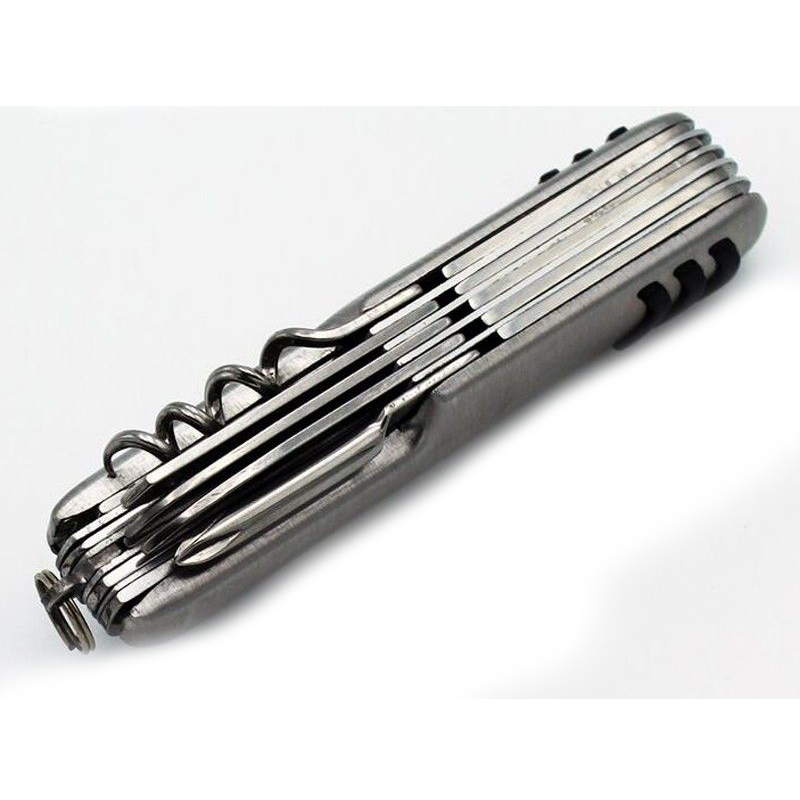 outdoor pocket multifunctional camping survival swiss knife mini folding knife