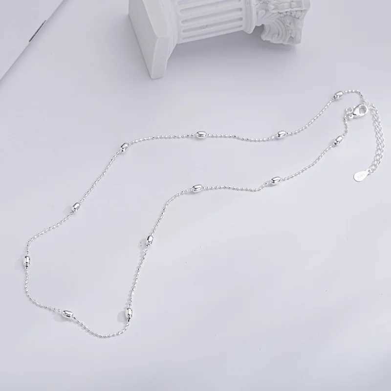 925 pure silver bead necklace suitable for women stylish and elegant Kravik chain womens jewelry gift accessories W241230