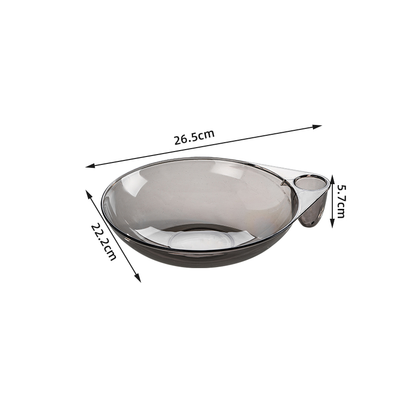 Modern Multi-Purpose Silver Rimmed Fruit Serving Tray