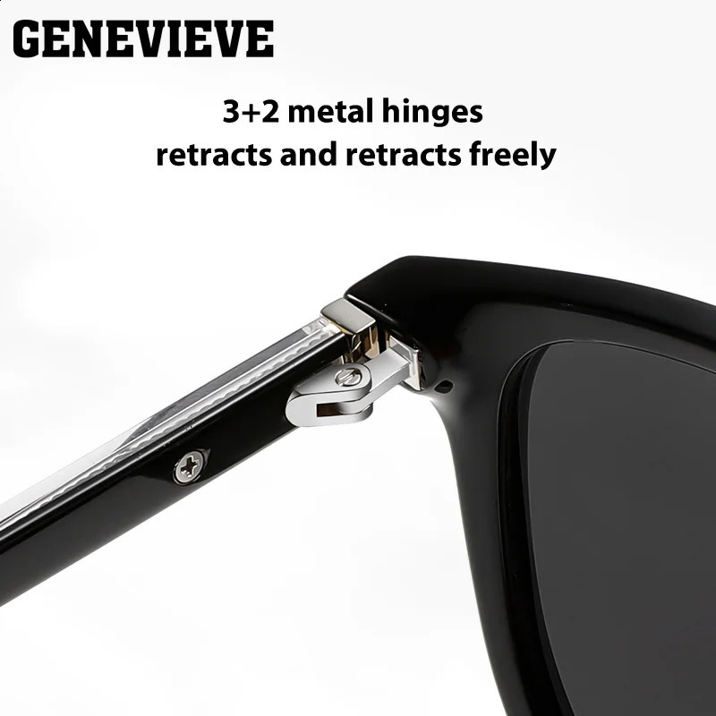 GENEVIEVE Classic Oval Sunglasses Simple Polarized Sunglasses Customizable Prescription UV Protection S31128 241230