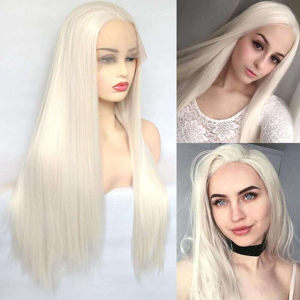 Lace Front Wig Cover T Shape Cos T-Shaped 13 * 4Lace Long Straight Hair For Women, Front Lace Wig Full Head Cover Kq2 Kq2