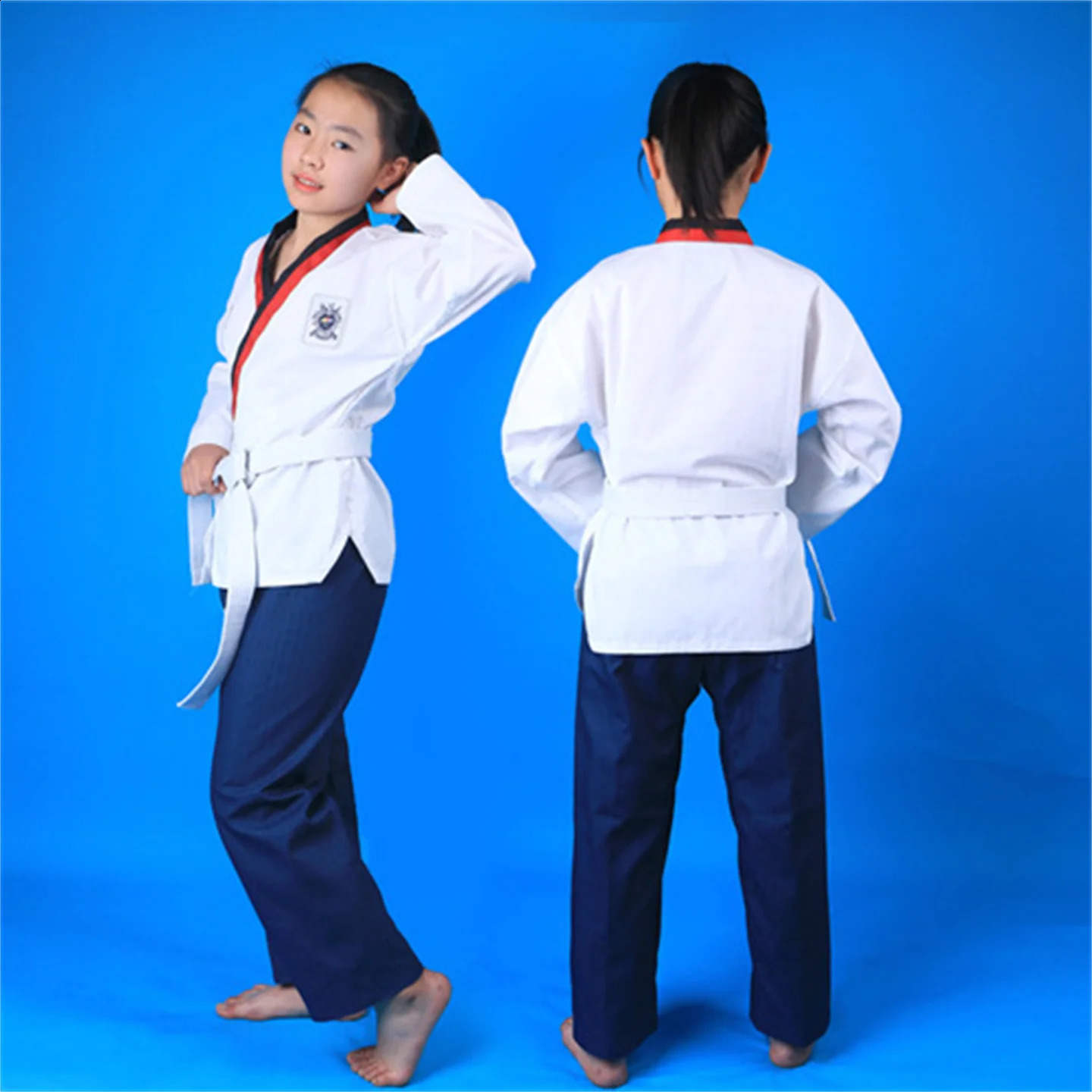 Taekwondo Uniform Competition Dobok Adult And Children Gymnasium Training Suit Men Women Kungfu karate Shirt Pants Set 241230