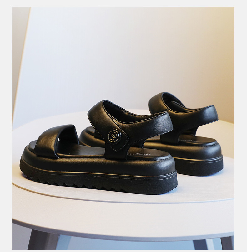 Sandals Ddmywed Roman Women S Summer New Korean Thick Sole Velcro Fashion Casual Comfortable And Trendy Beach Shoes Chinese Brand F Ddmysaturn
