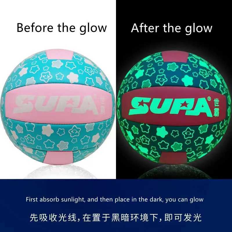 Volleyball Glow In The Dark Volleyball Fluorescent Size 5 Frosted Texture Birthday Gift For Middle School Volleyball Shining VolXJ241230