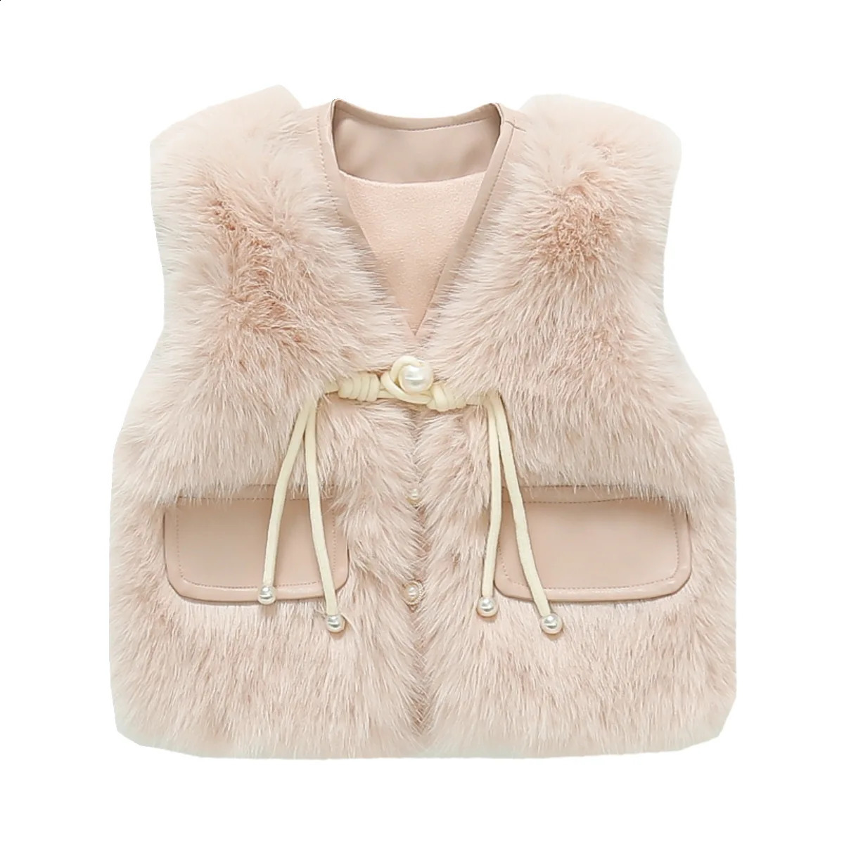 Childrens Vests faux Fur Vest for Children To Wear Warm Outer Toddler Vest Toddler Girl Winter Clothes 241230