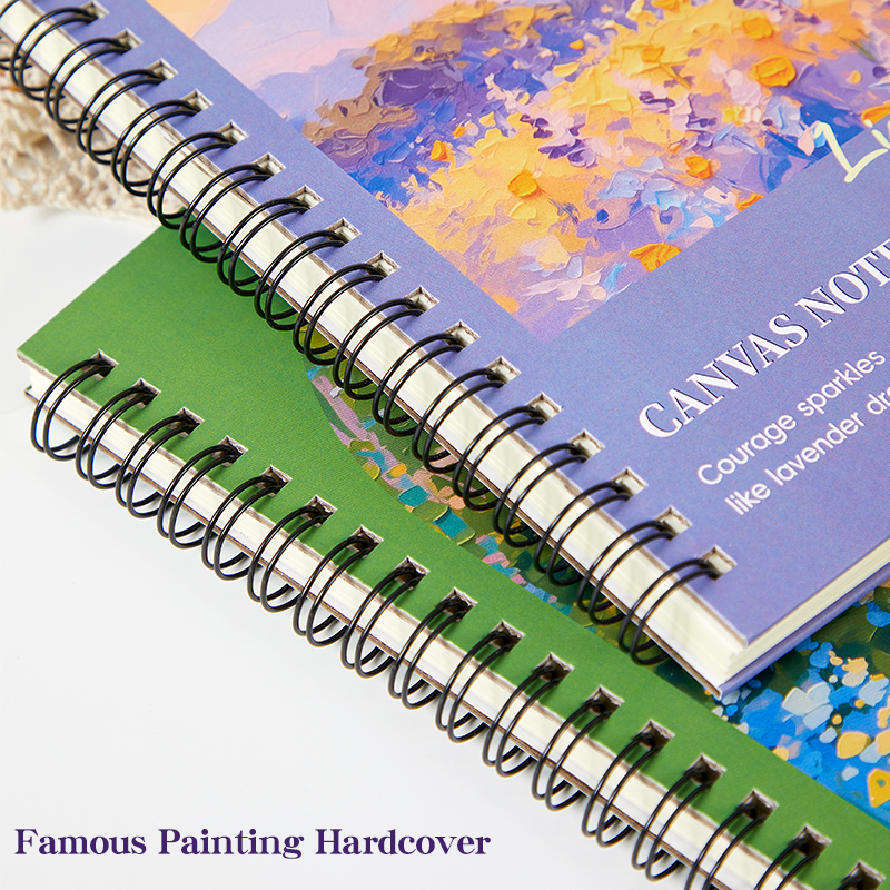 Student-Friendly A5 Pulp Spiral Notebook - Enhanced Grip & Horizontal Line Grid for Creative Writing and Drawing