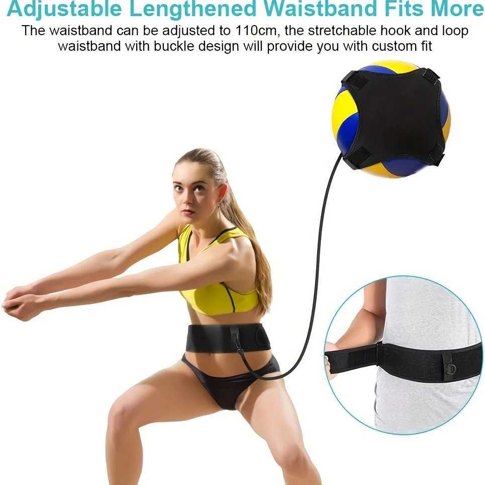 Volleyball Training Equipment Aid - Solo Volleyball Trainer Kit to Serve Spike Like A Pro - Fits 20-46 Waists Reinforced CordXJ241230
