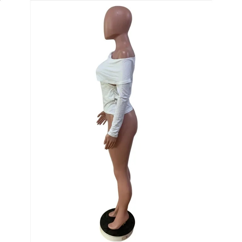 Elegantly Corseted Top Women Long Sleeves Irregular Hollow Out T Shirt Spring Fashion Skew Sleeves Slim Tees Y2k Woman Clothing 241224