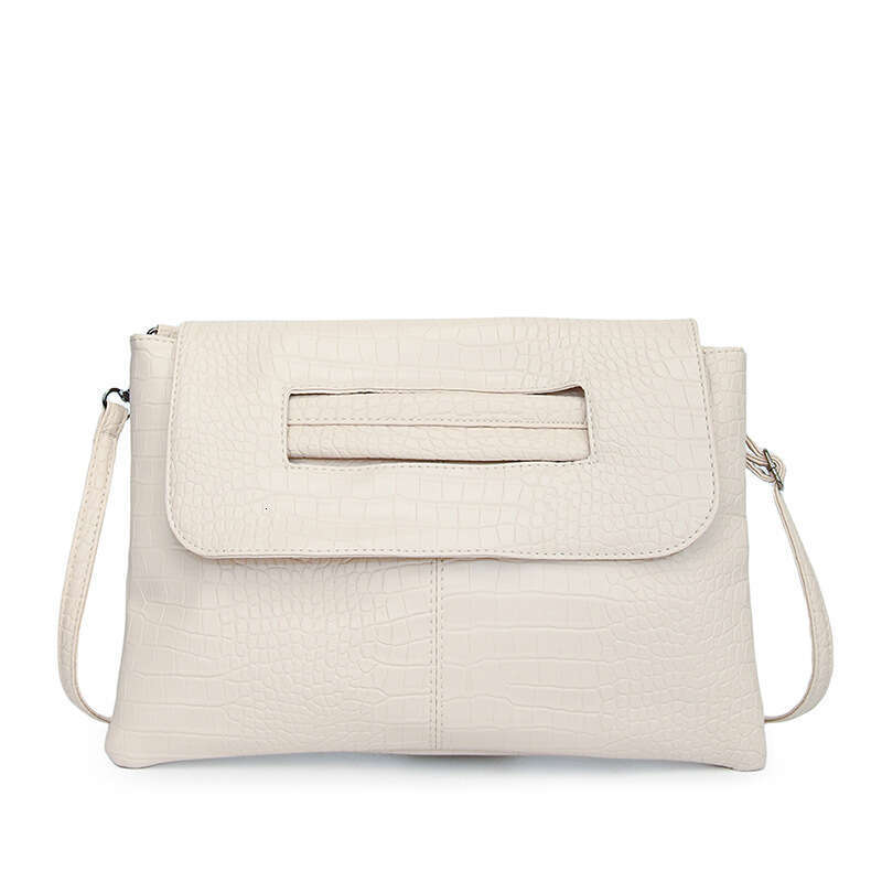 Hand Held Women's New Stone Pattern Large Capacity Fashionable Shoulder Texture Commuting Crossbody Bags