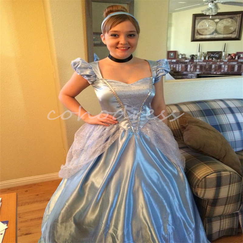 Cinderalle Light Blue Prom Dress Victorian Sequin Beaded Civil 1890s Medieval Evening Dress Short Sleeve Elvish Birthday Party Gowns Renaissance Bustl