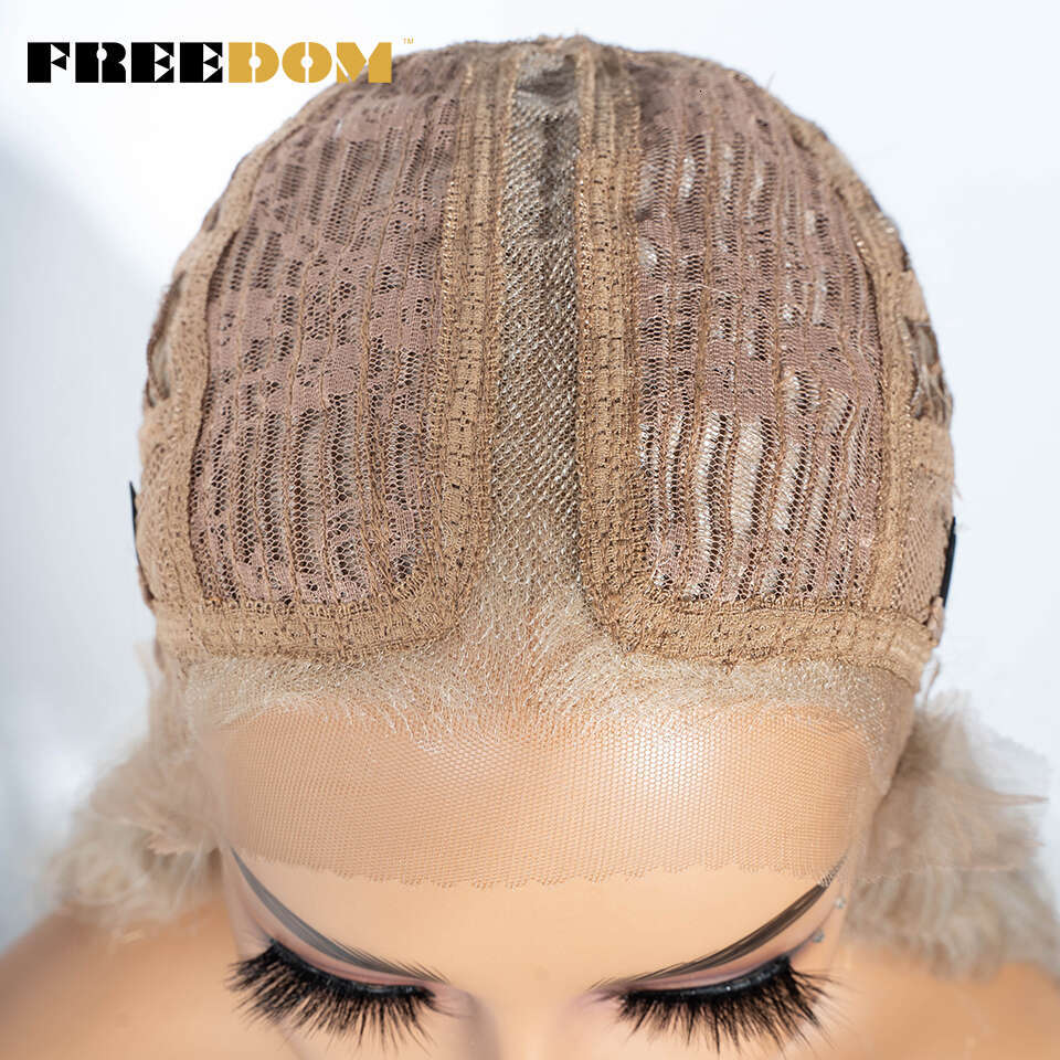 Straight Synthetic Front Wigs For Women 30 Inch Long Ombre Brown Blue Blonde Lace Easy Wear Cosplay Wig