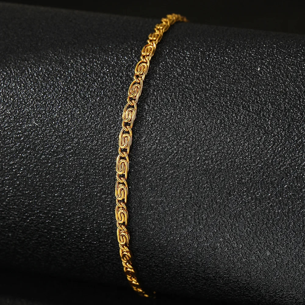 XINYI Stainless Steel Bracelet Style Simplicity Subtlety Paper Clip Chain Lightweight For Women Jewelry 241223