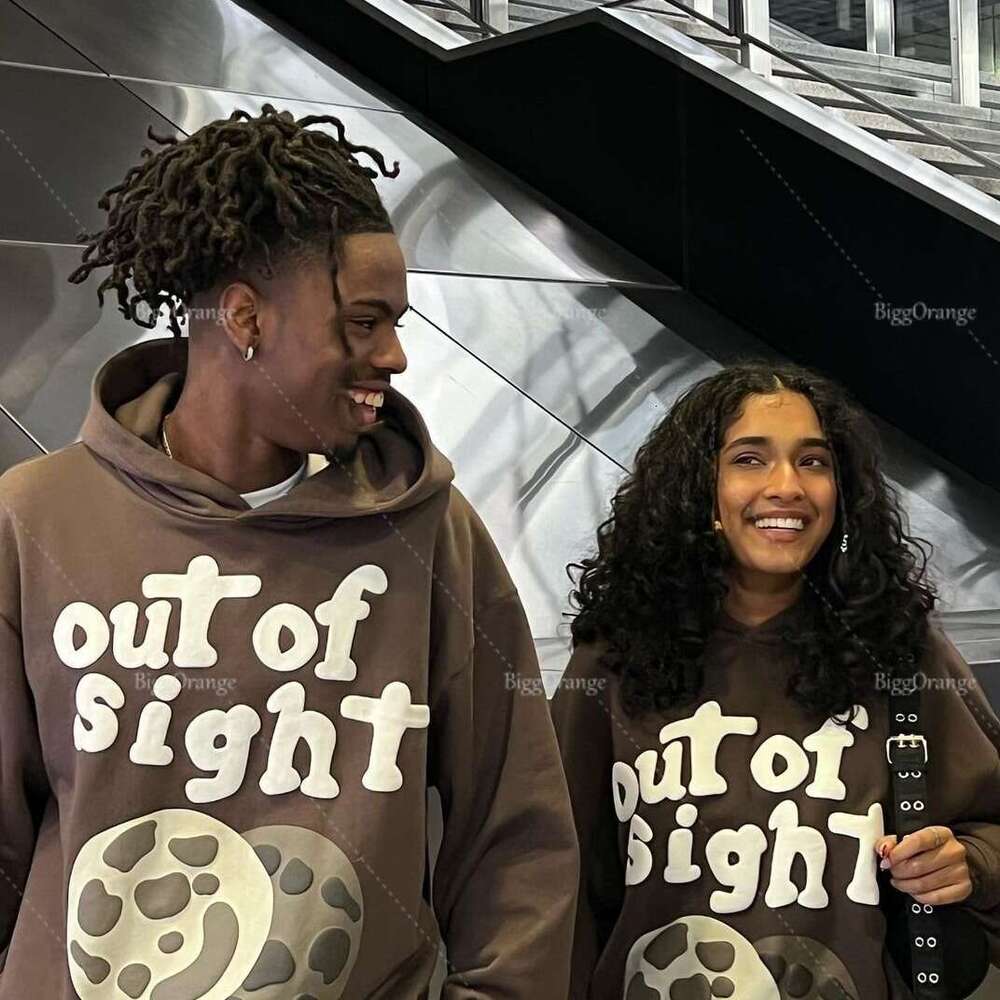 Harajuku 3D Foam Printed Hooded Sweater Unisex Couple Y2k Sweatshirt Trend