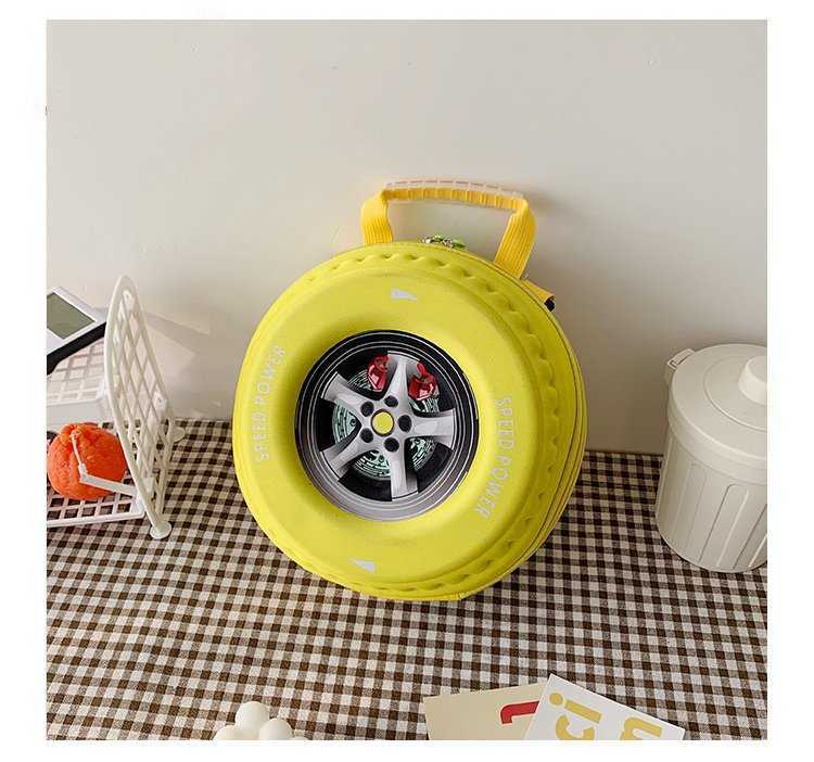 New Korean Version Children's Backpack Tire Fashion Design Kindergarten Backpack Boys' Backpack Hard Shell