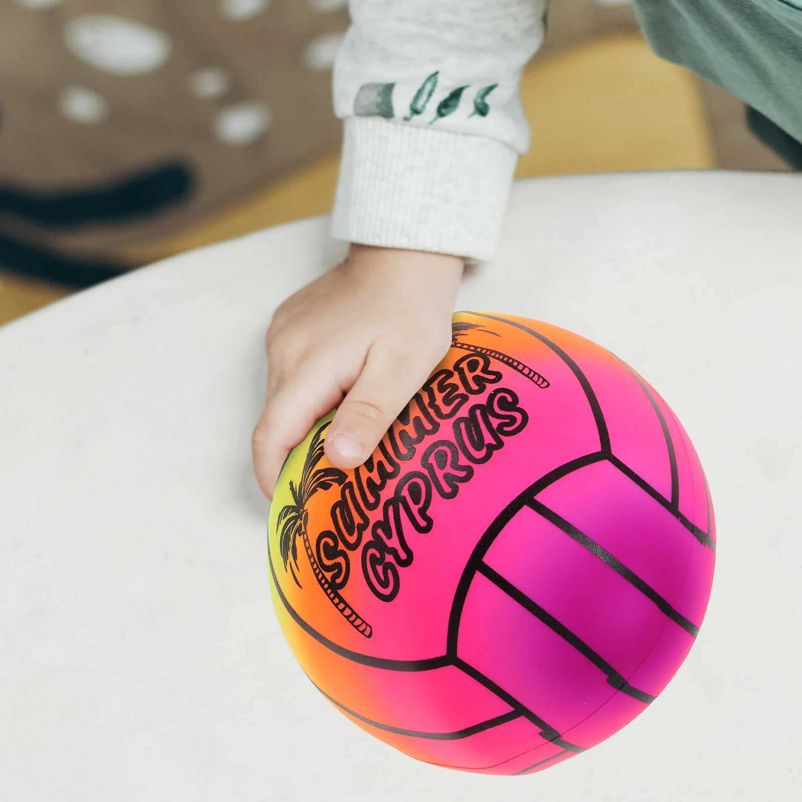 Tropical Beach Ball Outdoor Thickened Rainbow Pvc Volleyball Childrens Inflatable Toy Indoor and Sports Equipment BulkXJ241230