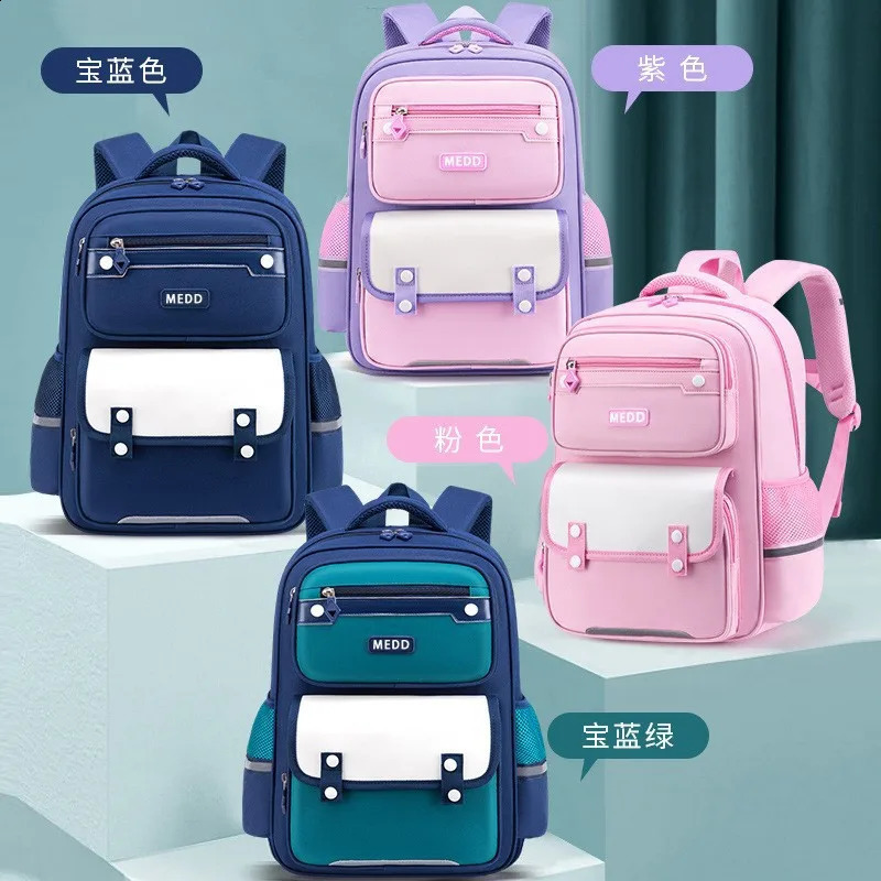 waterproof Children School Bags For Girls Boys Kids Backpack Orthopedic Backpack schoolbag Primary School backpack mochila 241230