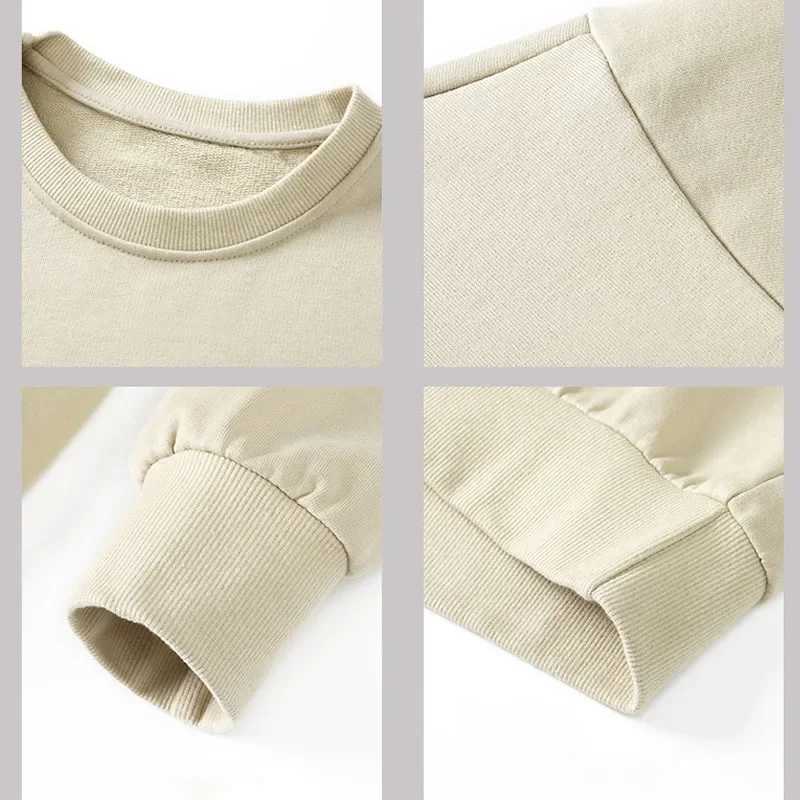 New mens sportswear round neck zipper autumn spring long sleeved T-shirt mens printed hoodie round neck zipper fashionable hip-hop W241230