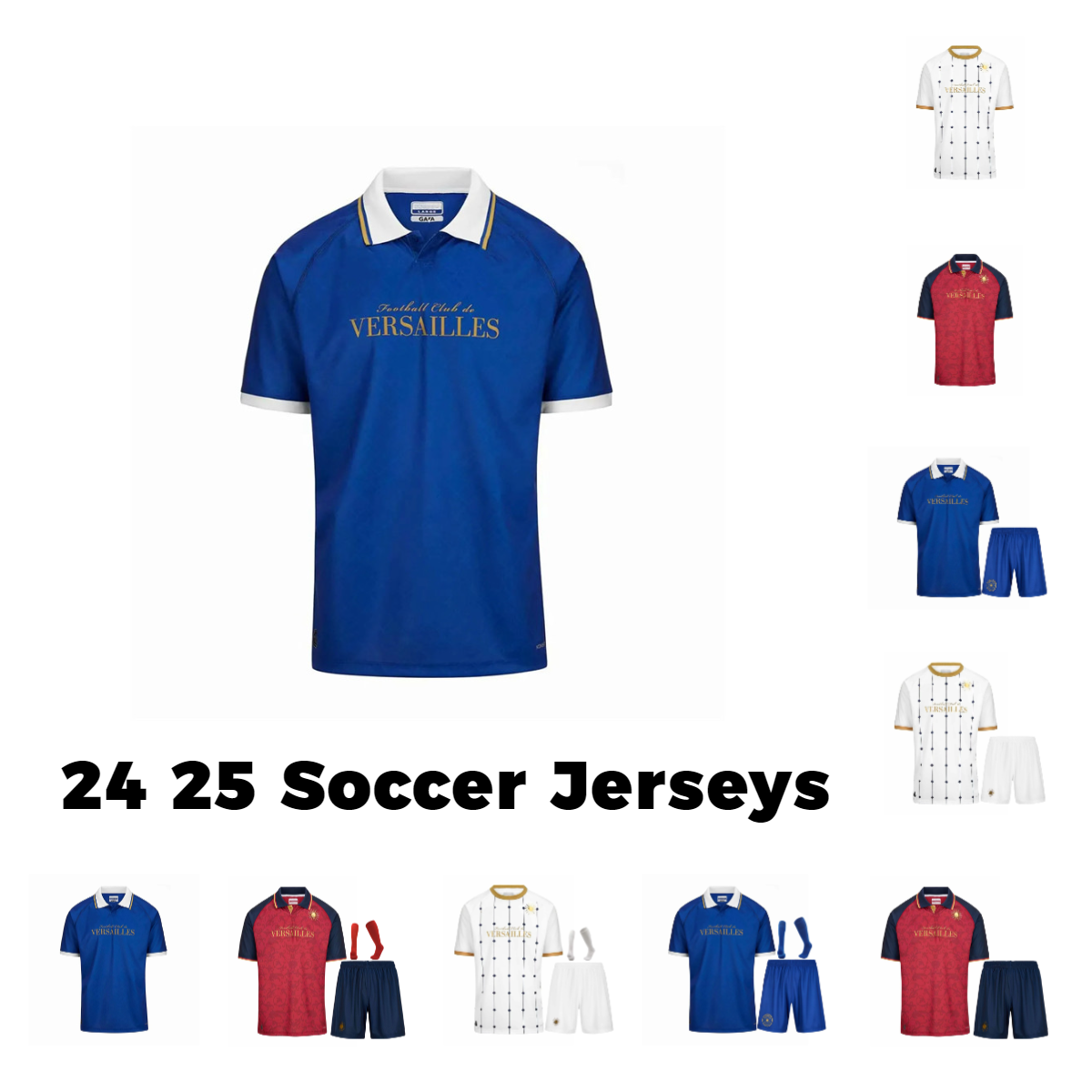 2024 2025 Versailles soccer jersey MBEMBA BAGHDADI KODJIA maillots de foot 24 25 GUIRASSY RENAUD BASQUE uniform home away 3rd KARAMOKO CALVET men kids football shirt