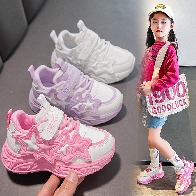 Girls Shoes 2025 Youth New Light Running Footwear Toddler Sports Jogging Trainers Happysteps Casual Kids Sneakers Sizes US9C-US5Y