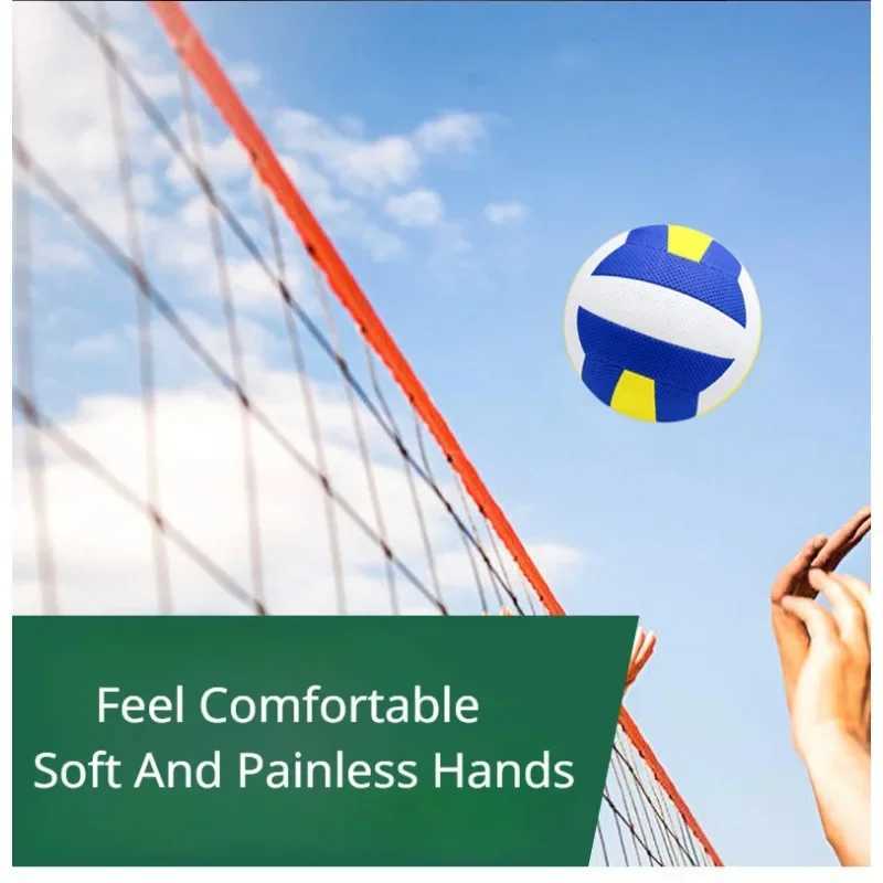 Soft Air Volleyball Beach PVC Machine Sewn Volleyball No.5 Special Ball For Student Competition Standard Volleyball Sports BallsXJ241230