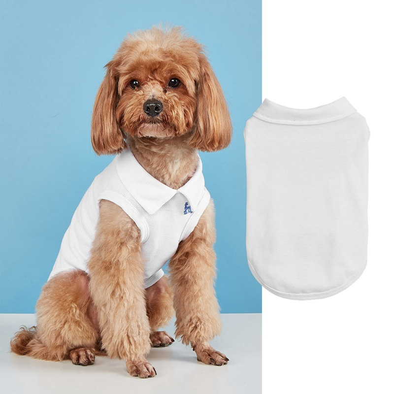 Spring/Summer Solid Color Casual Sports Vest Shirt For Small Puppies Such As Teddy, Bichon, Panda And Pomeranian
