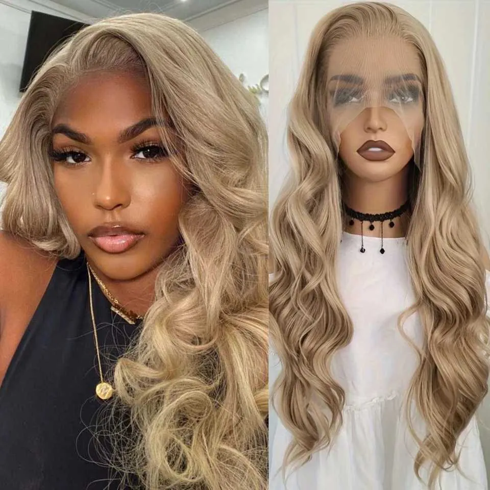 13X4 Body Wave Wig Brazilian Hair HD Lace Front Simulation Human Hair Wig 280 Density Transparent Lace Frontal Wig Ready To Wear Glueless Wig Closure 