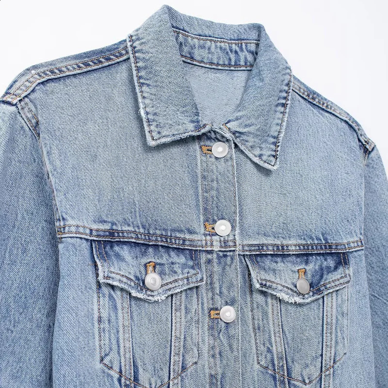 Summer Fashion Womens Straight Denim Jumpsuit Button Long Sleeve Chic Pleated Slim Long Casual Classic Denim Jumpsuit 241230