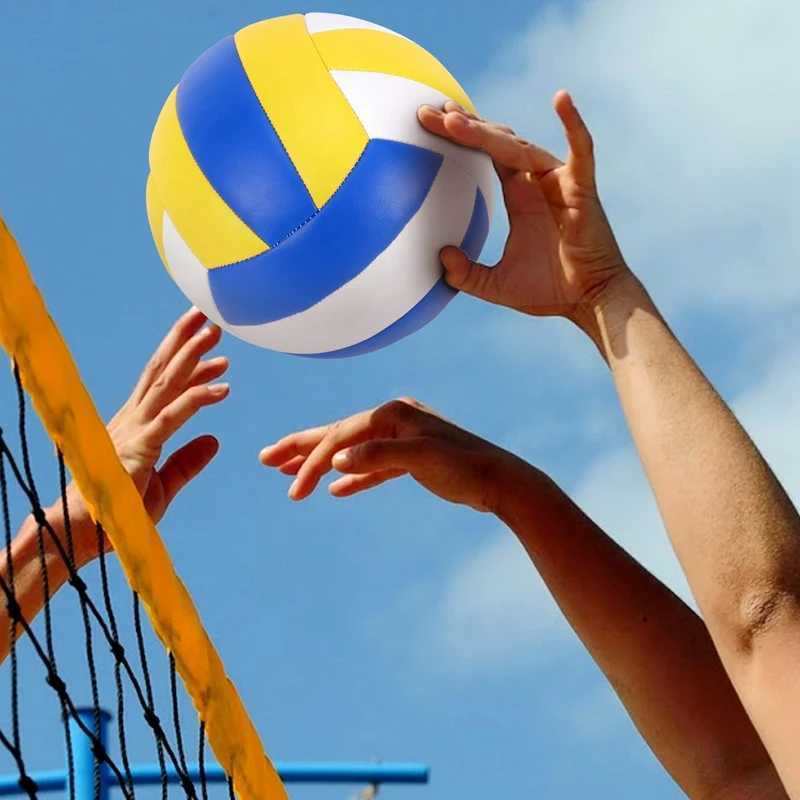 Soft Press Volleyball PU Leather Match Training Volleyball Adult Kids Beach Game Play Balls For Indoor Outdoor SportsXJ241230