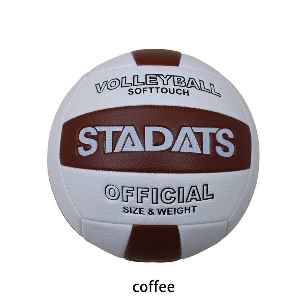 Size 5 Volleyball Professional Competition Volleyballs Training Supplies Exam Soft Beach Waterproof Balls Coffee colorXJ241230