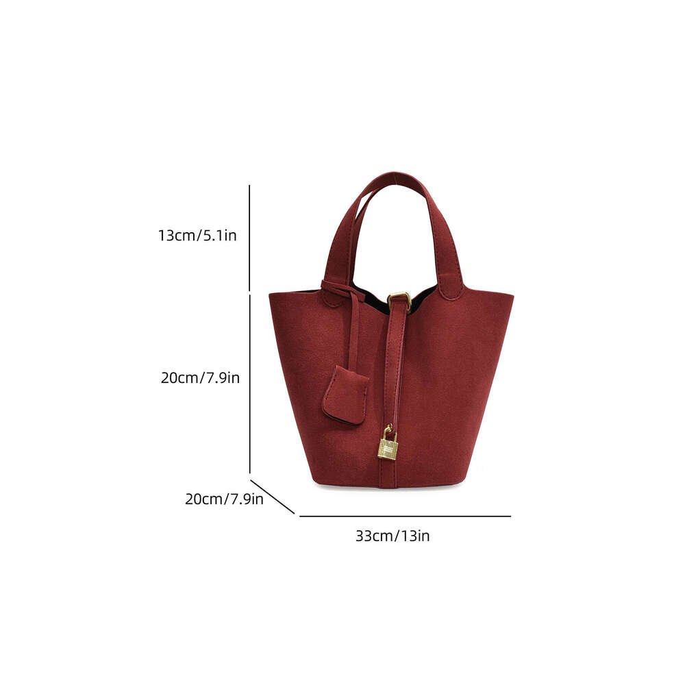 Women's Bags Handbag Women's PU Leather Bucket Handbag Designer Brand Travel Fashion Composite Ladies Casual Tote Bag Momei