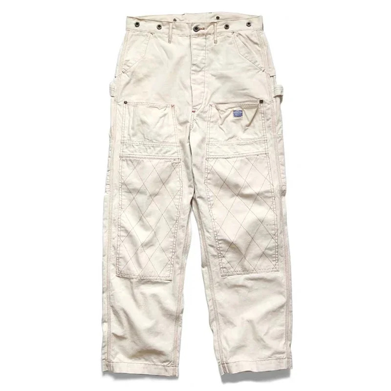 KAPITAL Hirata Hohiro Two Color Pure Cotton Gold Thread Japanese Retro Trend Casual Overalls Safari Style Loose Ameki Pants