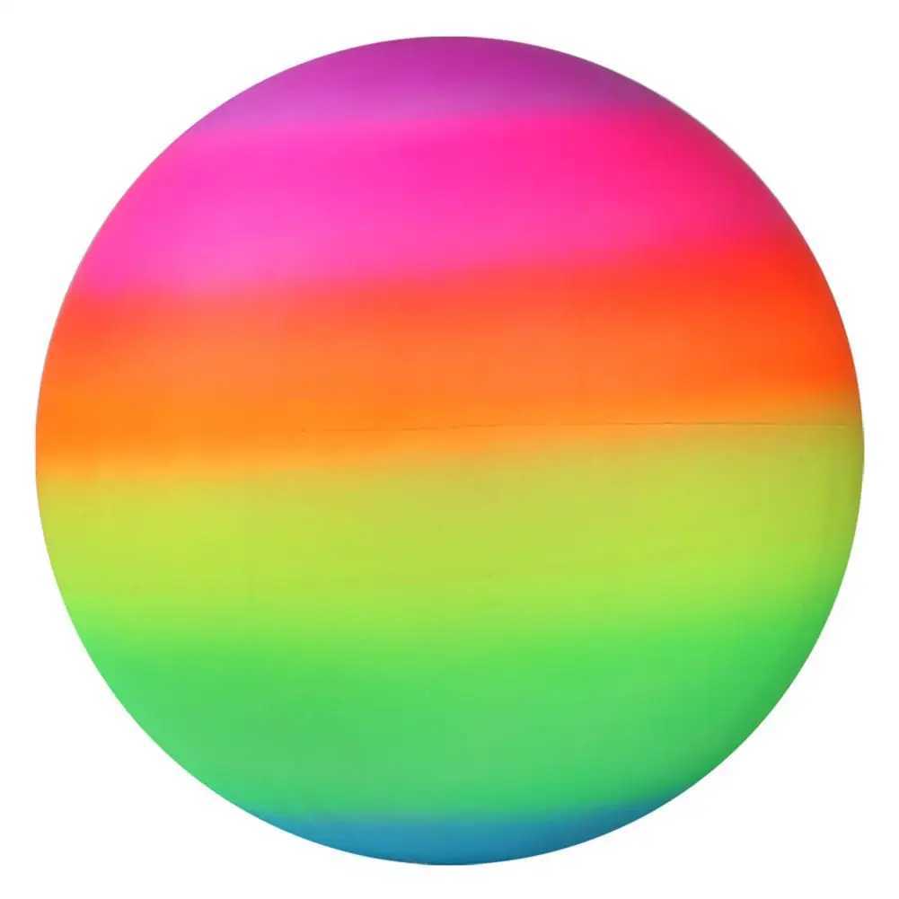 1 Pcs Rainbow Beach Ball Inflatable Summer Beach Ball Garden Game Beach Toy Swim Rainbow Volleyball Rubber Kids Net Pool B7O6XJ241230