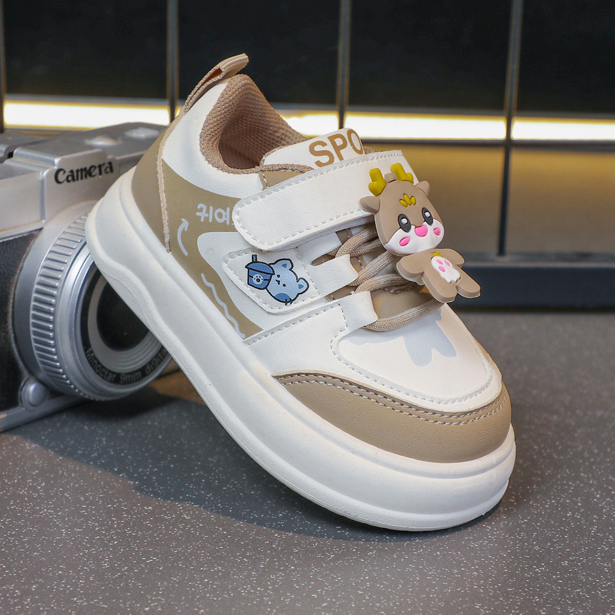 Toddler Shoes Children's Fashion Cute Cartoon Casual Sports Shoes Kidsnest Kid's Soft Sole Running Sneakers Board Shoes Sizes US5c-US12.5c