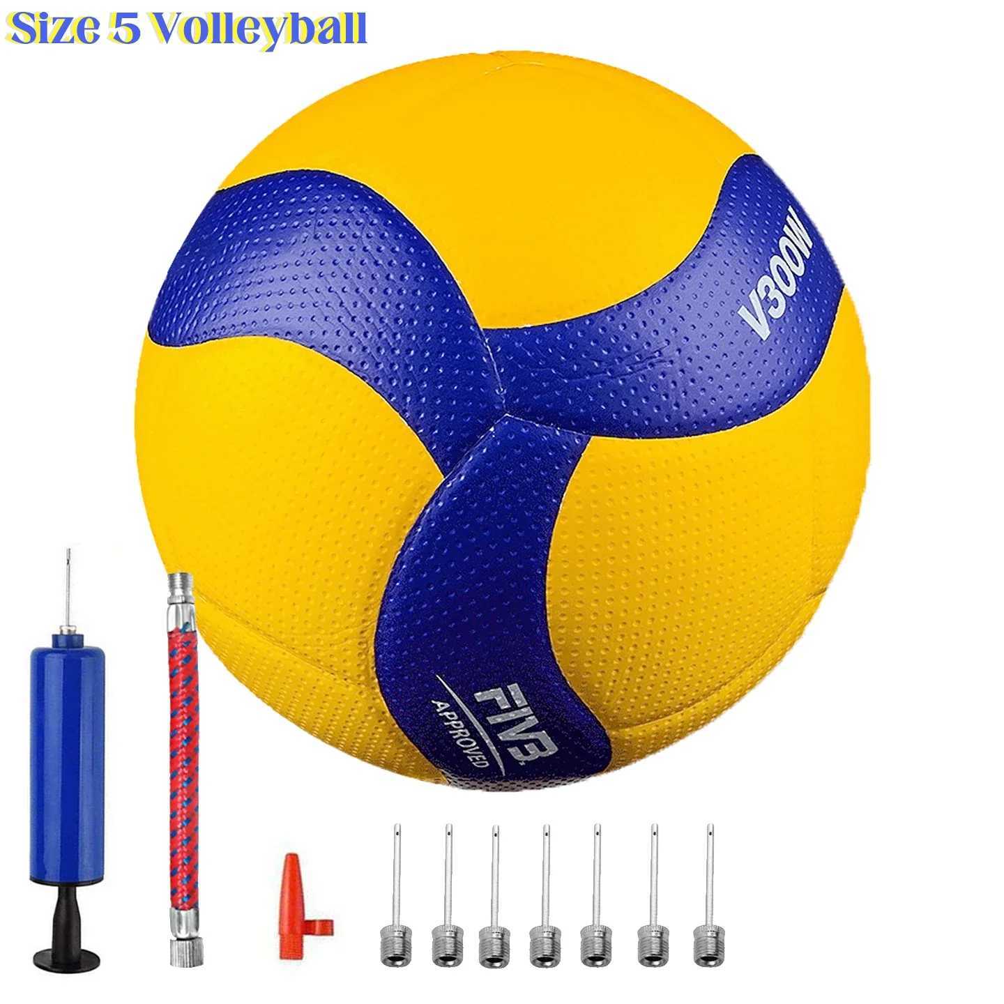 PU leather Ball Size 5 Indoor Outdoor Sport Gym Training Accessories for Adult Children Volleyball Contest Soft Touch MVA300XJ241230