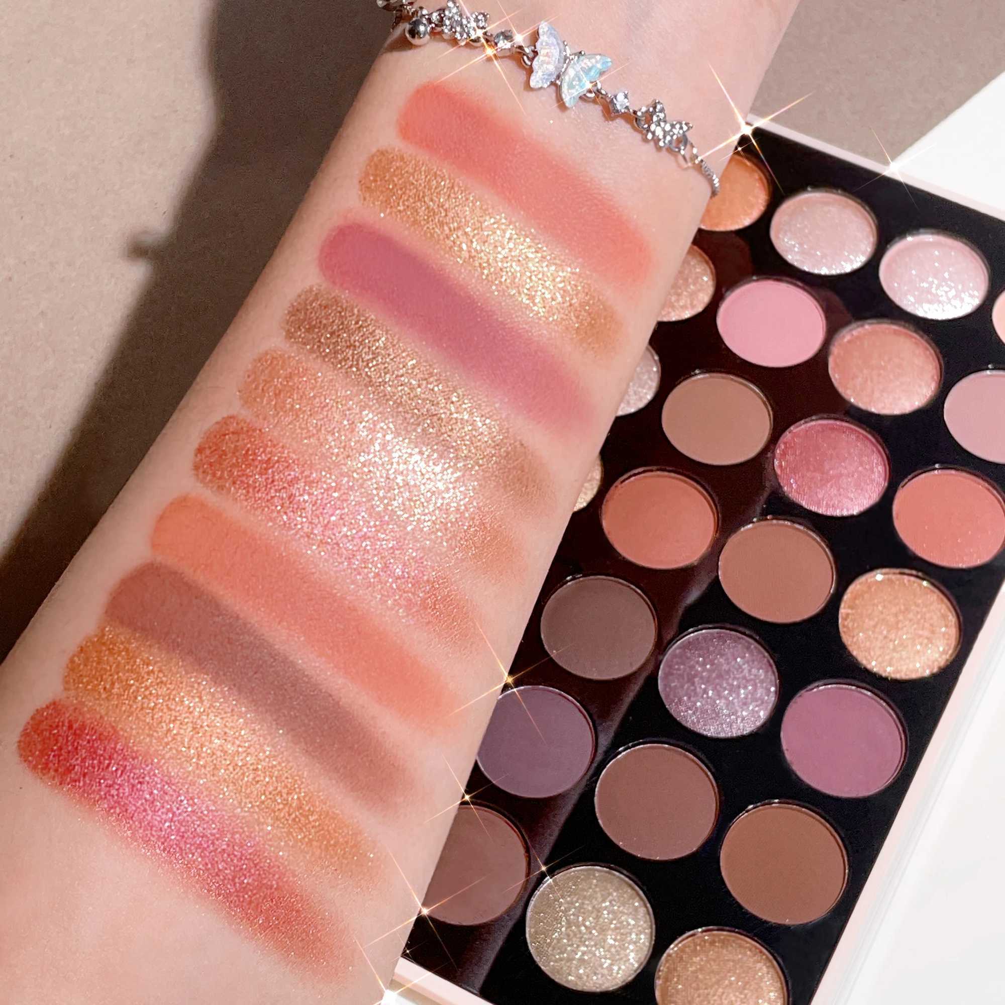 28-56 color multifunctional eyeshadow tray Matte natural lescent brown nude eyeshadow for LIDS sleeping-silkworm contoursXJ241230