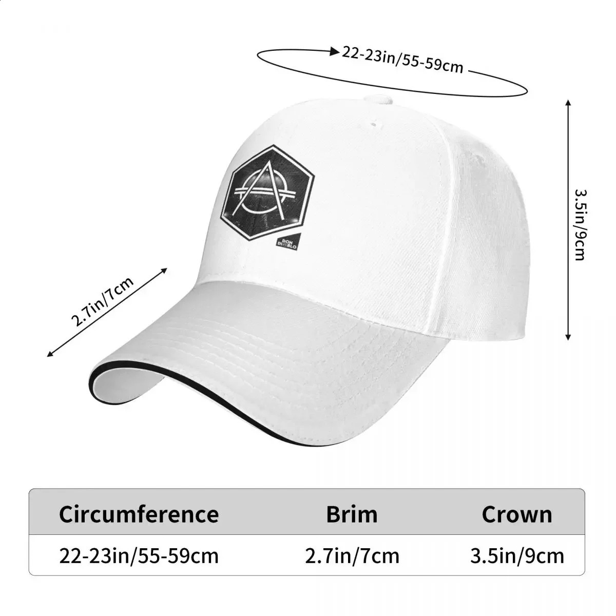 Don Cap Fashion Casual Baseball Caps Adjustable Hat Hip Hop Summer Unisex Baseball Hats Customizable Polychromatic 241227