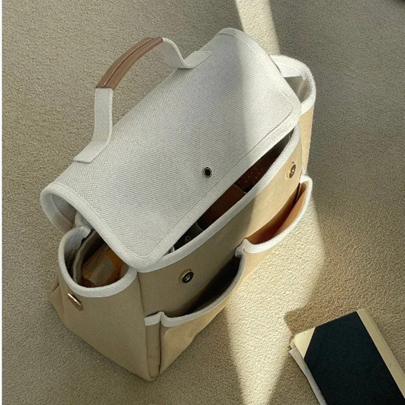 Tote Bags Women Adult Women's Korean Version Of Mommy For Mother And Baby Canvas Baommuting Bagshoulder Bag