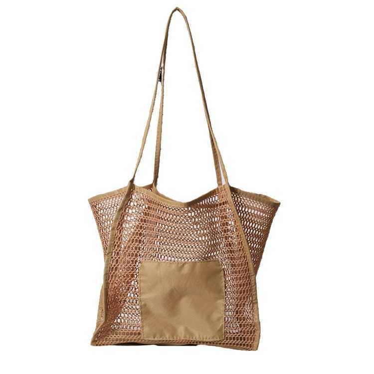 Women's One Shoulder Crossbody Straw Woven Bag, Women's Beach Bag, New Women's Tote Bag, Large Capacity Hollowed Out Handbag