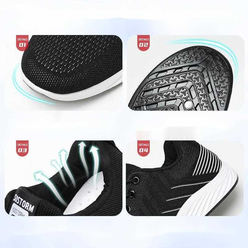 Mens Shoes New Mens Shoes Large Korean Trendy Soft Sole Casual Shoes Breathable Sports Shoes Mens