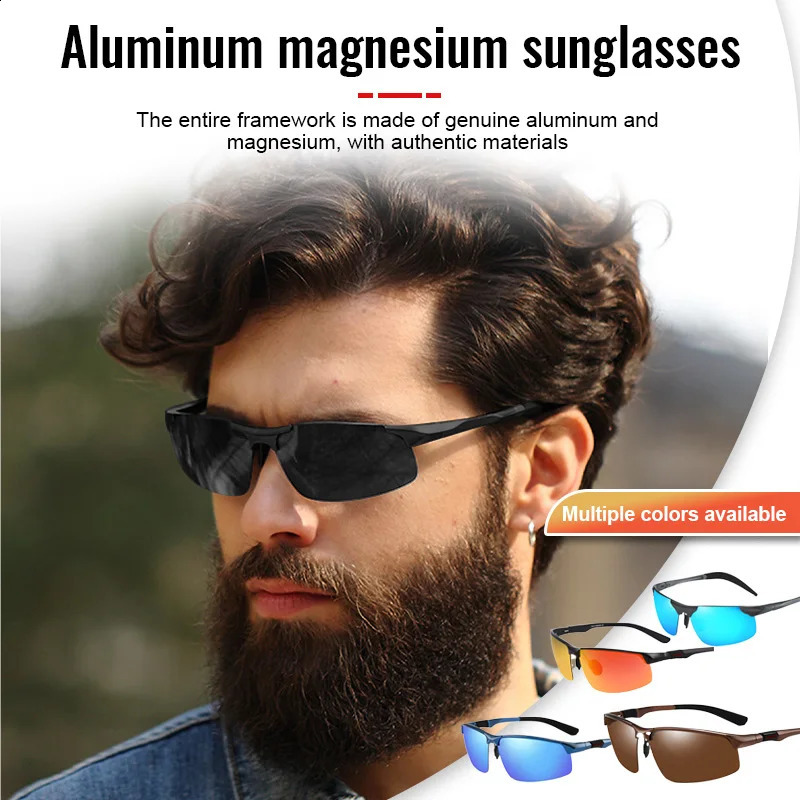 Polarized Fishing Sunglasses Fishing Classic Sun Glasses Mens Driving Shades Male sunglass Vintage Travel sunglass 241230