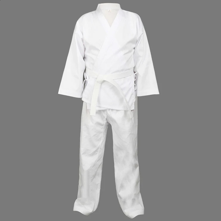 Quality Dobok child adult karate uniform suit WTF Taekwondo kick boxing MMA Martial art training clothes dobok 55%cotton 241230