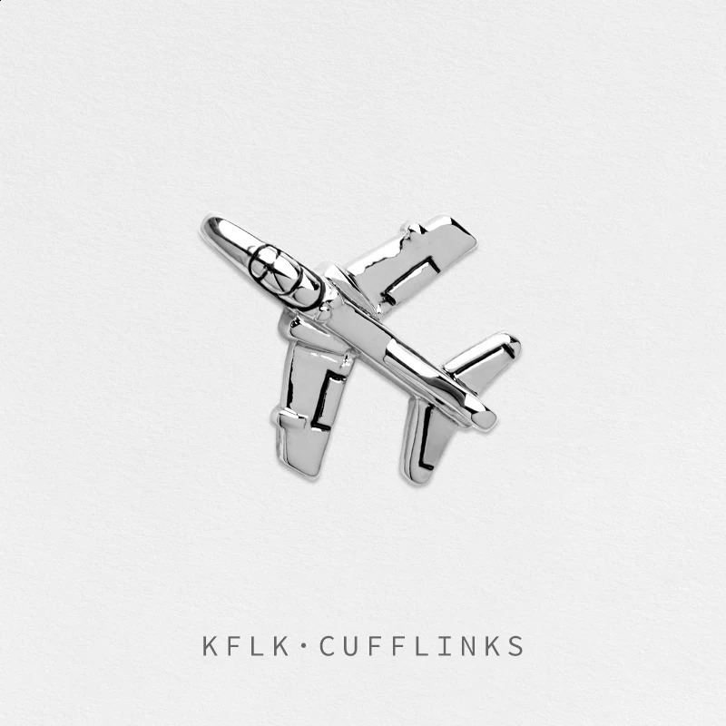 KFLK Fashion Brooch Pins Exquisite Airplane Brooches For Women Mens Costumes Badge Brooch Jewelry Wholesale 241230