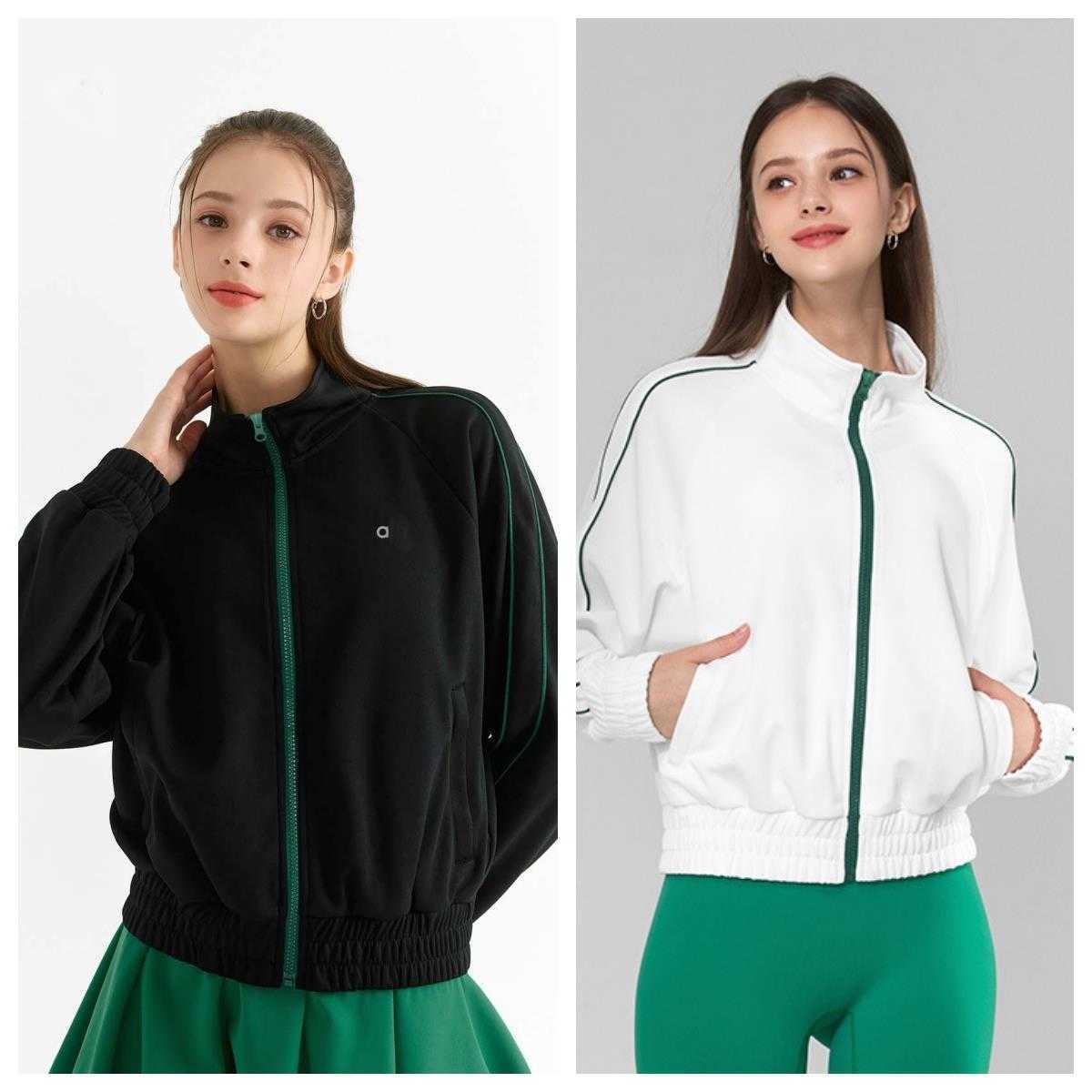 2025--Stand-up Collar Jacket Loose and Simple Coat Sports Golf Tennis Jackets